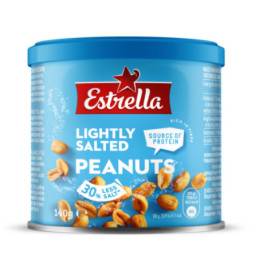 Žemės riešutai ESTRELLA, kepinti, lengvai sūdyti, 140 g