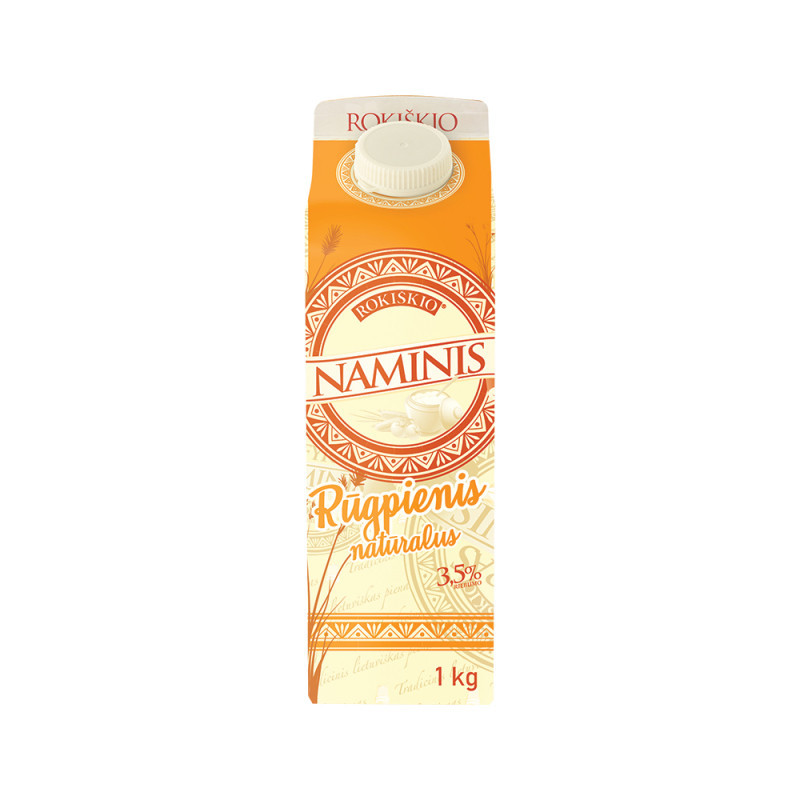 Rūgpienis ROKIŠKIO NAMINIS, 3,5% rieb., 1kg