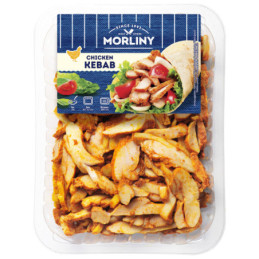 Vištienos šlaunelių kebabų mėsa MORLINY, skrudinta 350 g
