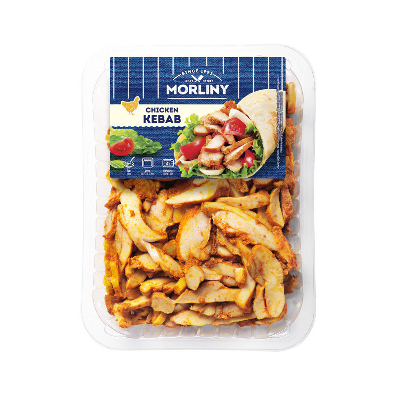 Vištienos šlaunelių kebabų mėsa MORLINY, skrudinta 350 g