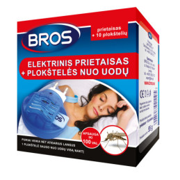 Elektrinis prietaisas nuo uodų BROS, 10 plokštelių, 1 vnt.