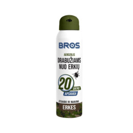 Aerozolis drabužiams nuo erkių BROS, 90 ml