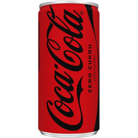 Gazuotas gėrimas COCA COLA Zero, 200 ml