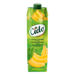 Bananų nektaras CIDO, 25%., 1 l