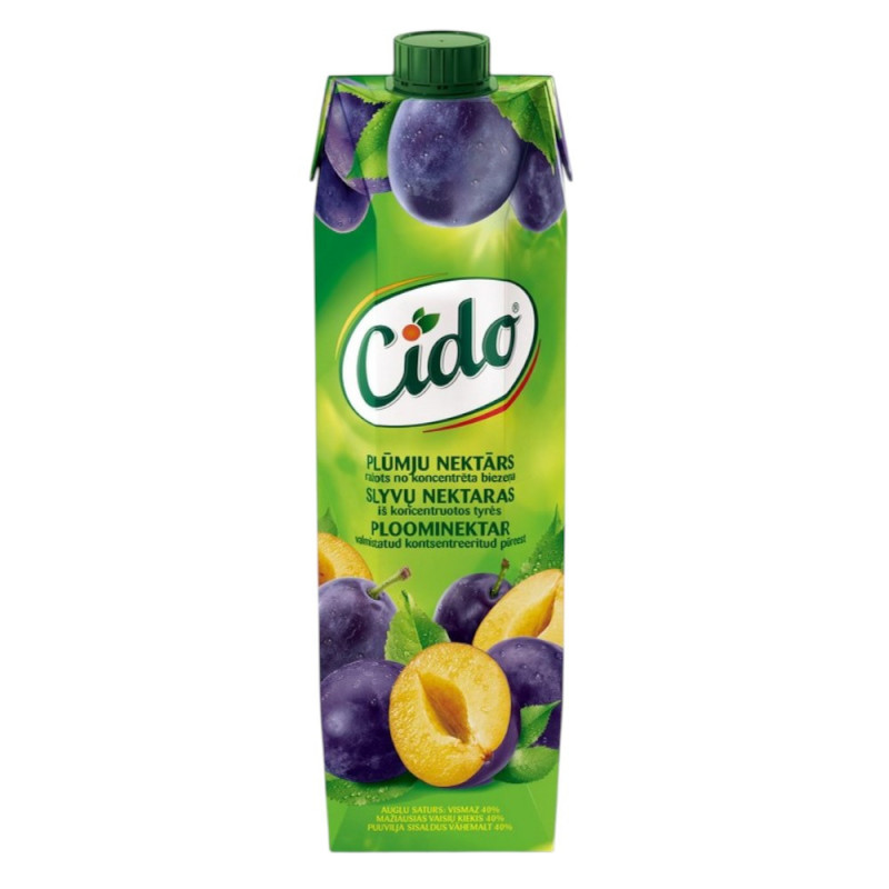 Slyvų nektaras CIDO, 40 %, 1 l