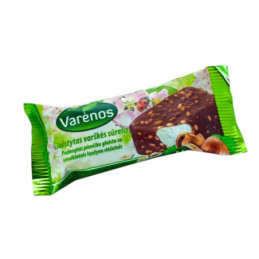 Gl.varškės sūrelis VARĖNA su smulk.lazdyno riešut.,24%r.,40g