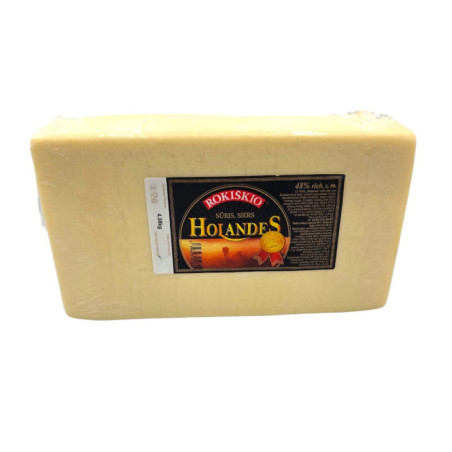 Puskietis sūris HOLANDES, 48 %, 1 kg