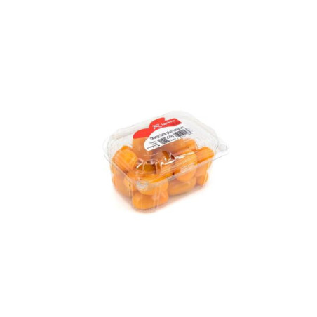 Pomidorai smulk., slyviniai, oranžiniai, 250 g,1 kl., 1 vnt.