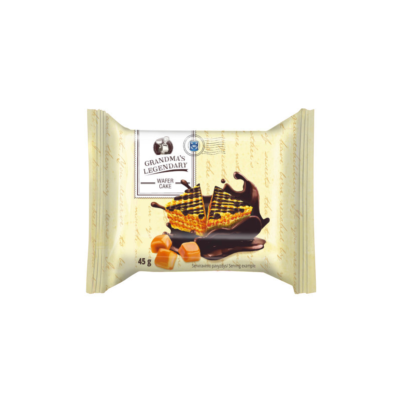 Vaflinis pyragas MOČIUTĖS LEGENDINIS, 45 g