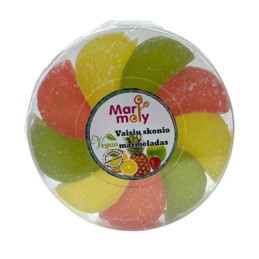 Vaisių skonio marmelado puselės, 250 g