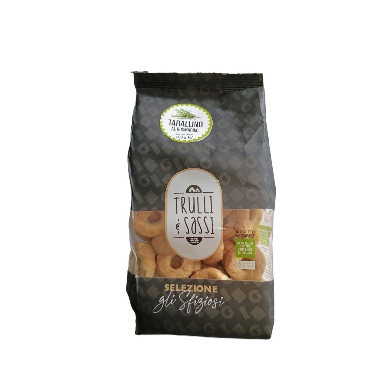 Traškučiai TRULLI & SASSI, TARALLINO su rozmarinu, 200 g