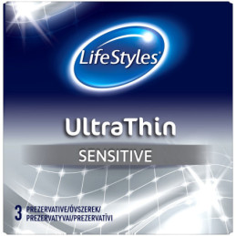 Prezervatyvai LIFESTYLES Ultra Thin, 3 vnt.