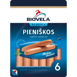 Virtos pieniškos dešrelės BIOVELA, a.r., 260 g