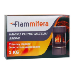 Kaminų valymo milteliai FLAMMIFERA Sadpal, 1 kg