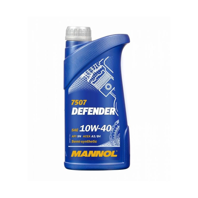 Automobilio variklio tepalas Mannol Defender, 10W-40, 1 l