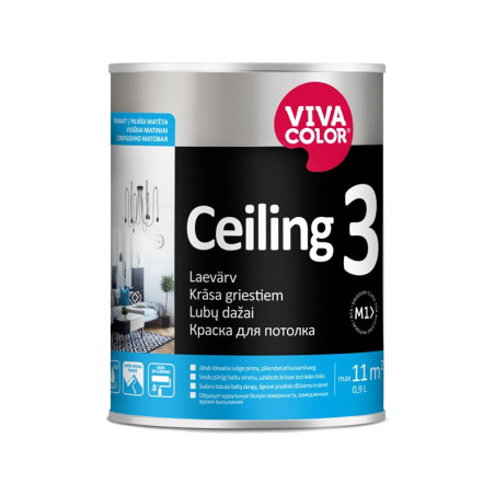 Dažai VIVACOLOR CEILING 3 AP, 0,9 l