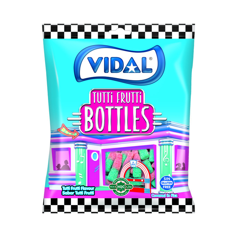 Guminukai VIDAL TUTTI FRUTTI BOTTLES, 90 g