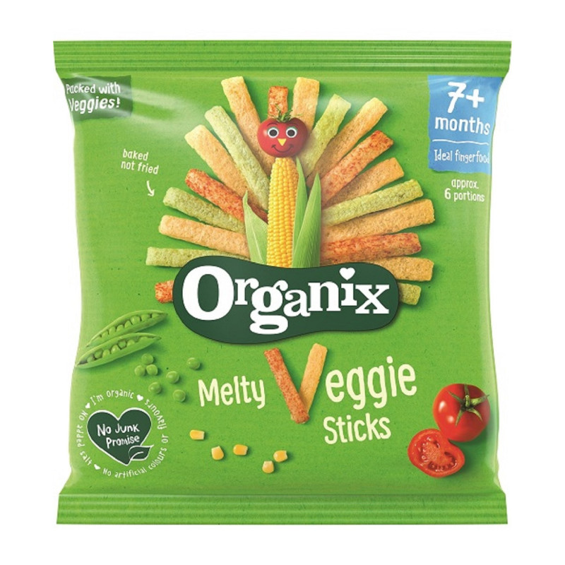 Daržovių lazdelės ORGANIX, nuo 7 mėn., 15 g