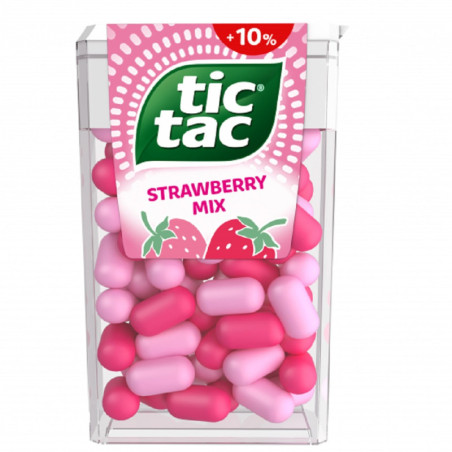 Dražė TIC TAC, braškių skonio, 54 g
