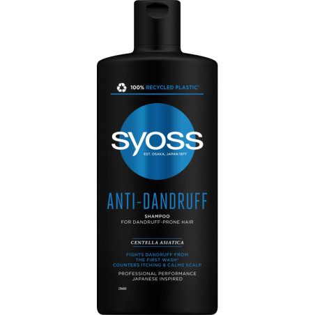 Plaukų šampūnas SYOSS ANTI-DANDRUFF, 440 ml