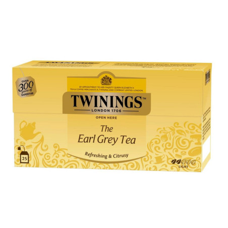 Juodoji arbata TWININGS EARL GREY, 25 x 2 g