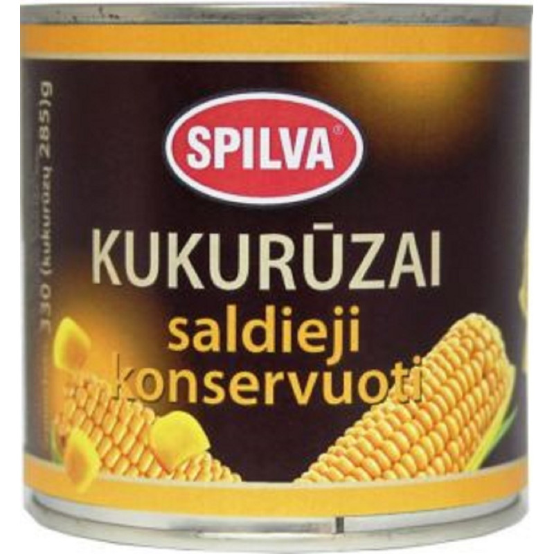 Konservuoti saldieji kukurūzai SPILVA, 340 g