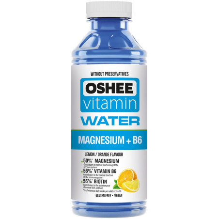 Vitaminizuotas vanduo OSHEE su magniu ir Vit.B6, 555 ml