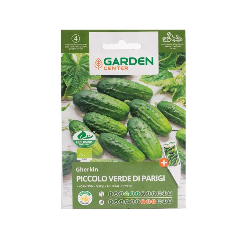 Sėklos Garden Center, agurkai Piccolo Verde Di Parigi, 0.5 g