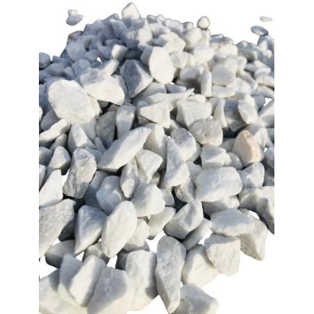 Dekoratyviniai akmenys BIANCO CARRARA, 12-16mm, 20 kg