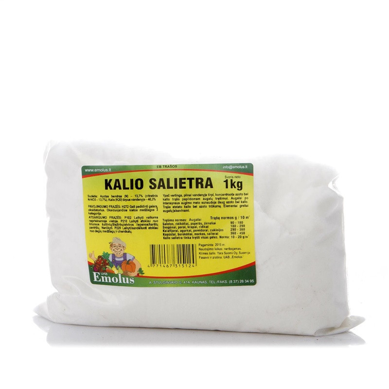 Trąšos Emolus Kalio salietra, 1 kg