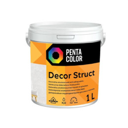 Dispersiniai faktūriniai dažai Pentacolor Decor, balta, 1 l