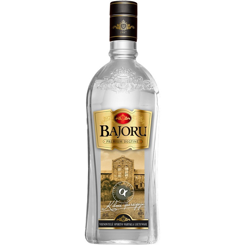 Degtinė BAJORŲ PREMIUM, 40 %, 0.5 l