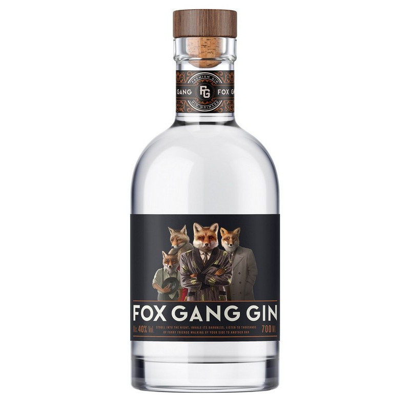 Džinas FOX GANG, 40%, 700 ml