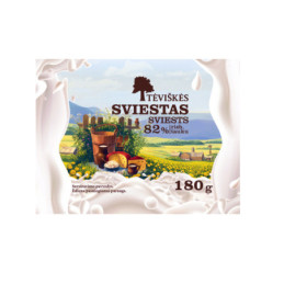 Sviestas TĖVIŠKĖS, 82% rieb., 180 g