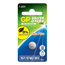 Elementas GP SILVER OXIDE G13/SR44/357F, 1,55V