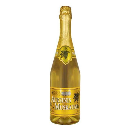 Ferm. gėrimas AUKSINIS MUSKATAS, 8 %, 0.75 l