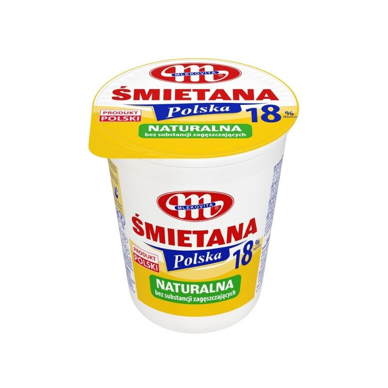 Grietinė MLEKOVITA, 18% rieb., 400 g