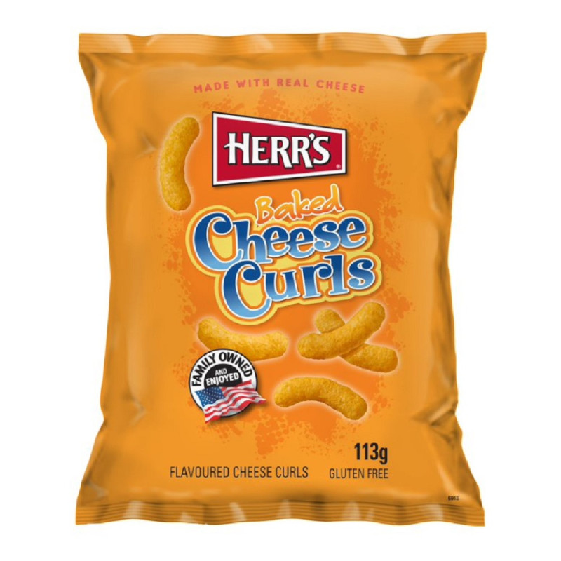 Traškučiai HERRS CHEESE CURLS, 113 g