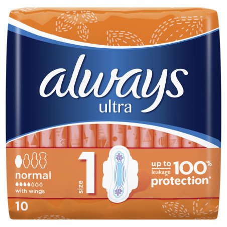 Hig. paketai ALWAYS ULTRA NORMAL PLUS SENSITIVE, 10 vnt