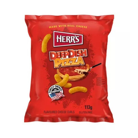 Traškučiai HERRS PIZZA CURLS, 113 g