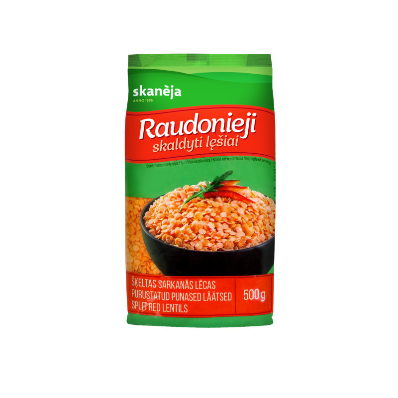 Raudonieji lęšiai SKANĖJA, 0.5 kg