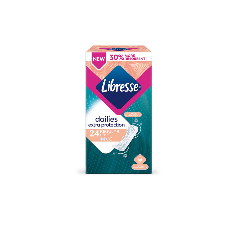 LIBRESSE Extra Protection Normal įklotai, 24 vnt.