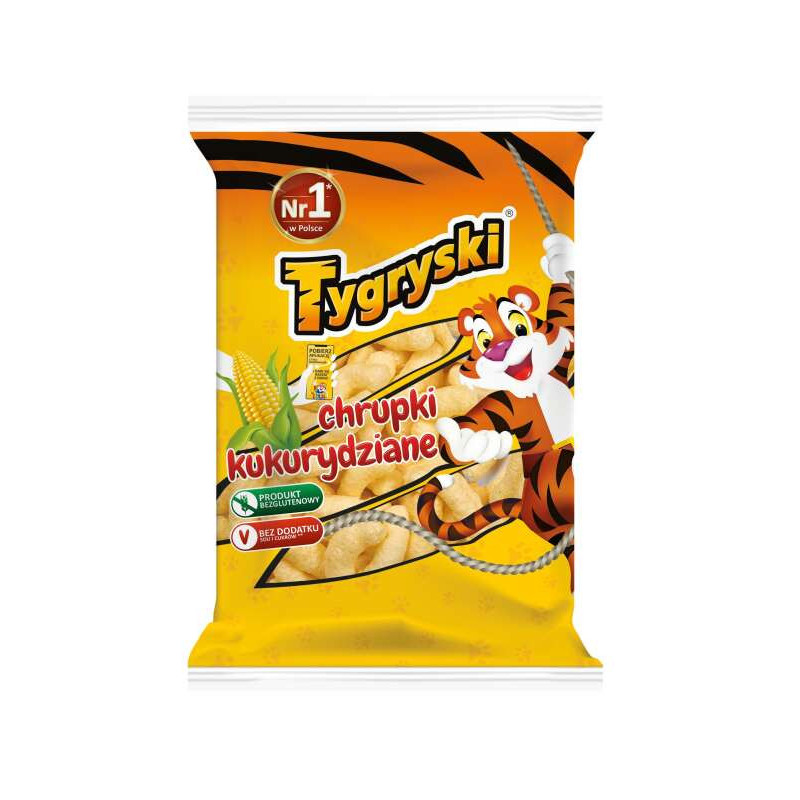 Kukurūzų lazdelės TYGRYSKI, 90 g