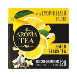 Juod. arbata AROMA TEA su liofilizuotomis citrinomis, 20 vnt, 30 g