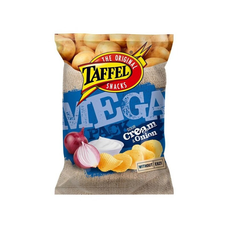 Bulvių traškučiai TAFFEL MEGA PACK griet., svog. sk., 250 g