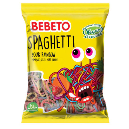 Guminukai BEBETO SPAGHETTI (rūgštūs), 80 g