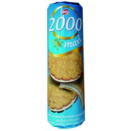 Sausainiai BIFA 2000 maxi su vanilės skonio kremu, 500 g