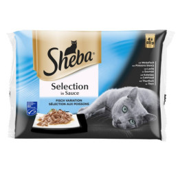 Kons. kačių ėdalas su žuvimi SHEBA CRAFT, 4 x 85 g