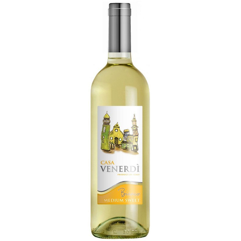 Vynas CASA VENERDI, BIANCO, I.G.T., b. p. sald., 11 %, 0.75 l