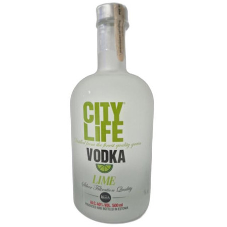 Degtinė CITYLIFE LIME, 40 %, 0.5 l